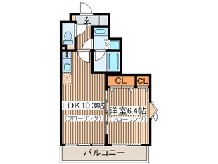 レジディア笹塚の物件間取画像